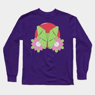 T-Shirt Design Origami Butterfly Long Sleeve T-Shirt